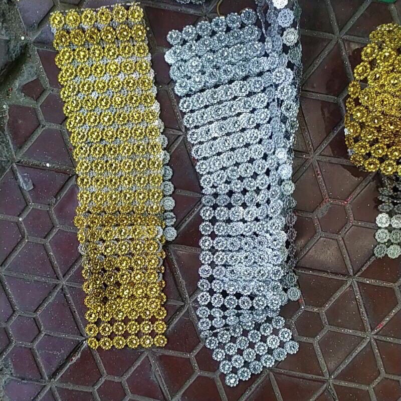 Lẻ 1m cuộn kim sa trang trí oản tài lộc, oản thờ, làm đồ handmade