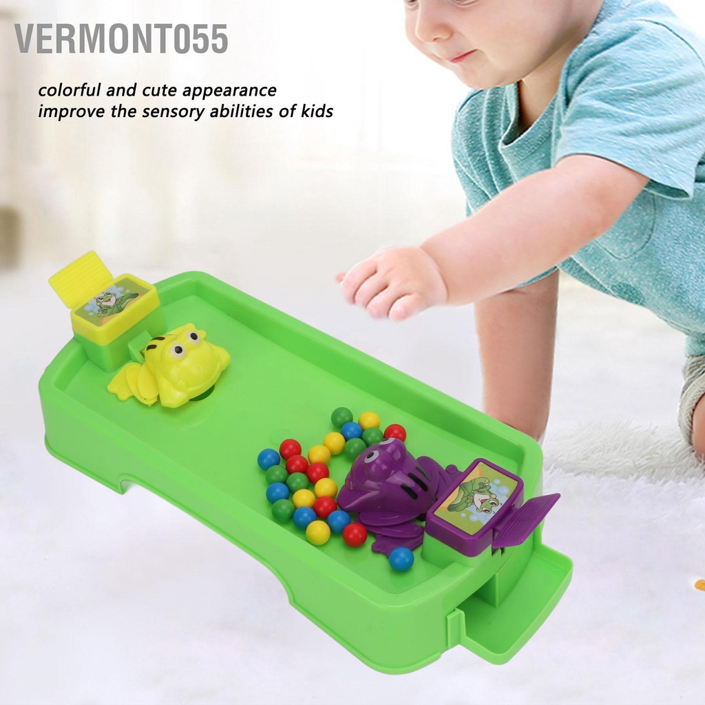 Vermont055 Trò chơi Ếch đói cho ăn quả bóng nhựa Nuốt hạt Ban gia đình tương tác dành trẻ em Đồ
