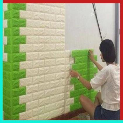 Xốp dán tường giả gạch 3D - Khổ lớn 70x77cm | BigBuy360 - bigbuy360.vn
