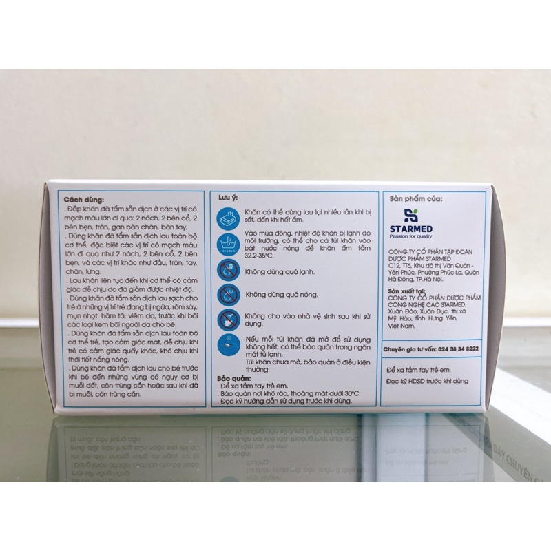 ✅ Khăn lau hạ sốt Dr Papie cho bé - An toàn, hạ sốt nhanh chóng - 1 Gói 5 Miếng