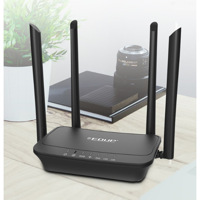 Bộ phát Wifi 4G Edup R102 chuẩn N300 tốc độ 300Mbps. Hỗ trợ 32 thiết bị