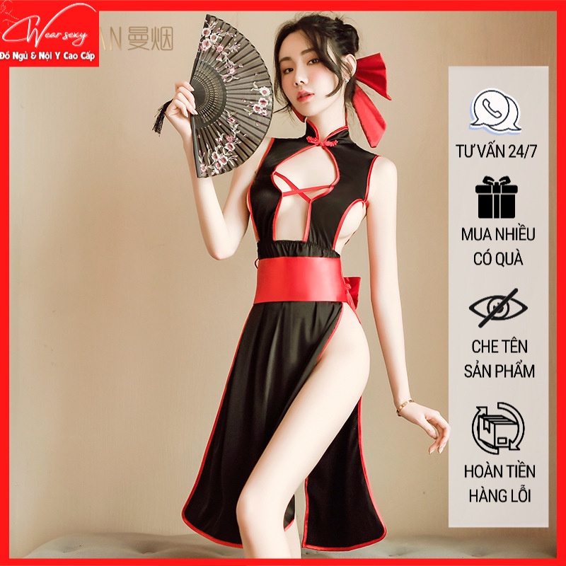 [SẴN] Cosplay Sườn Xám Xẻ Tà Cổ Điển Sexy Gợi Cảm &amp; Cám Dỗ MS9725 [CWEAR.SEXY_ĐỒ NGỦ &amp; NỘI Y CAO CẤP]