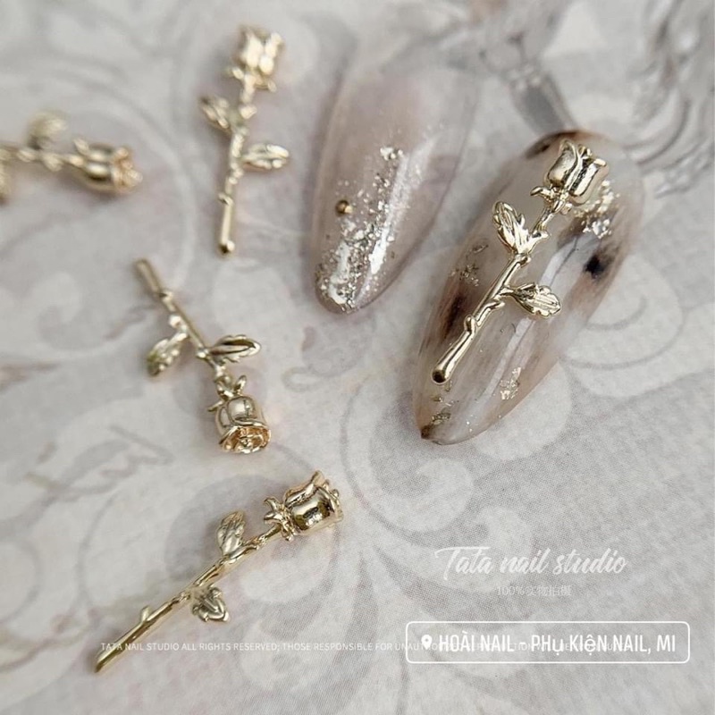 Charm hoa hồng xinh ( giá 10 chiếc)