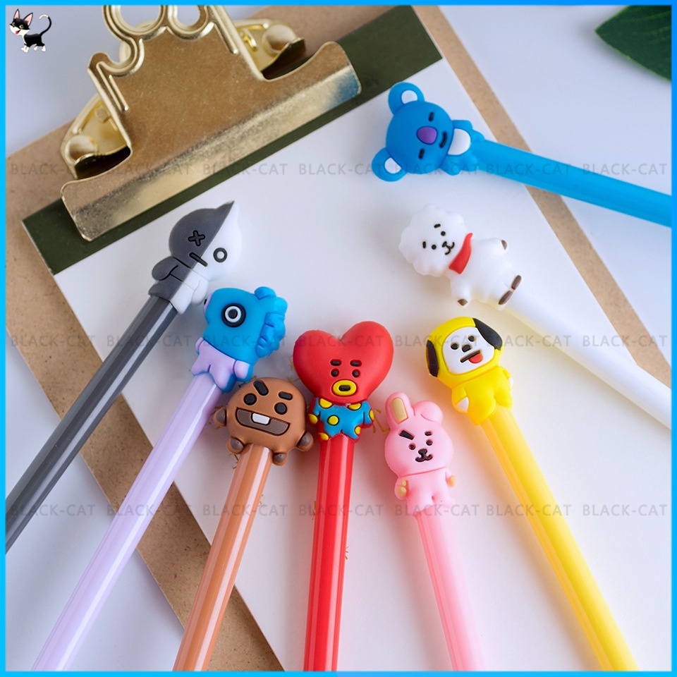 Bút bi kiểu dáng hoạt hình chủ đề BTS dễ thương thời trang