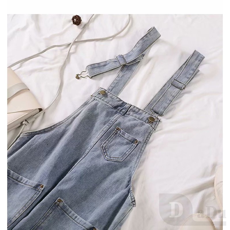 Quần Dài Denim Lưng Cao Hở Lưng Có Dây Điều Chỉnh Được Thanh Lịch Cho Nữ