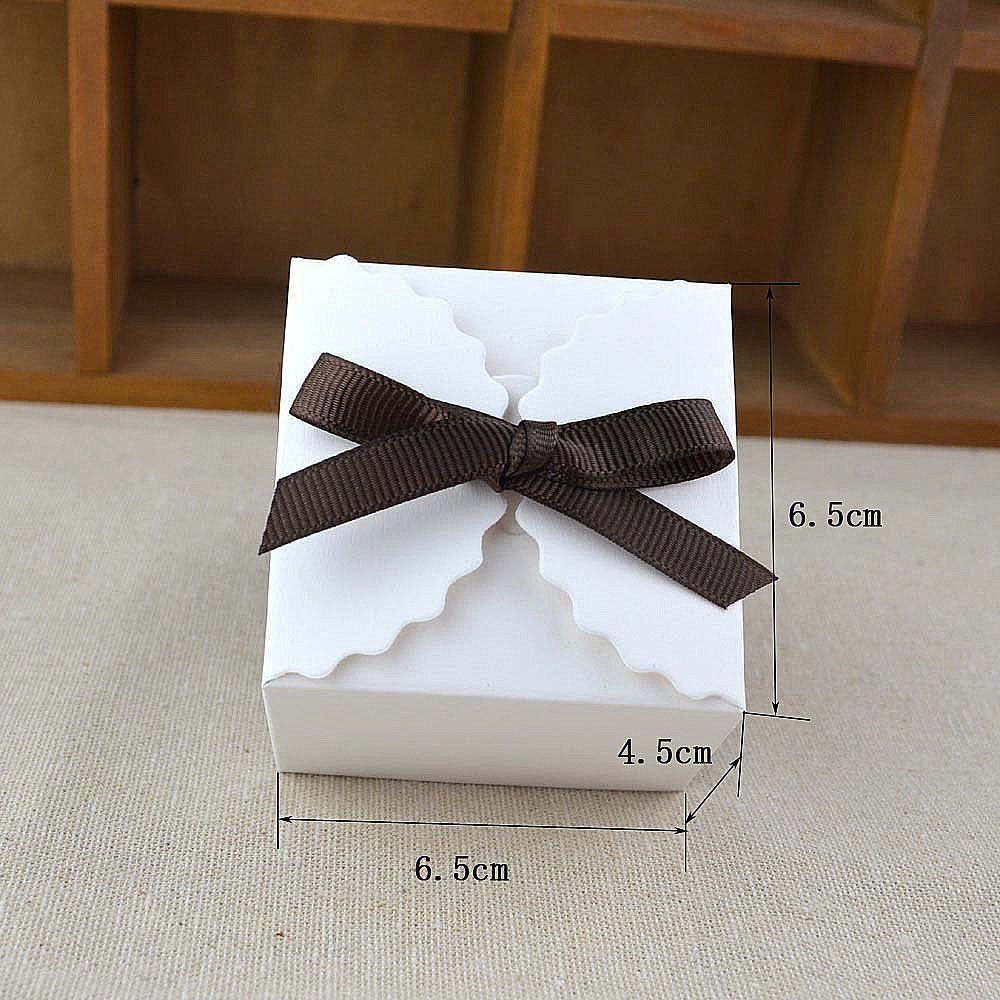 Bộ 10 Hộp Giấy Đựng Kẹo Trang Trí Cho Tiệc Cưới DIY
