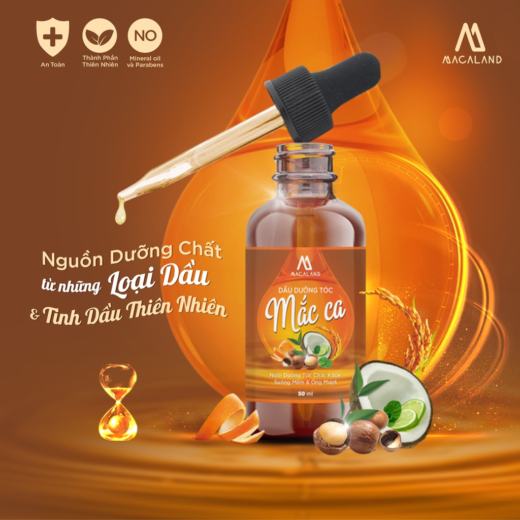 Dầu dưỡng tóc Macadamia 50ml Macaland nuôi dưỡng và phục hồi tóc hư tổn | BigBuy360 - bigbuy360.vn