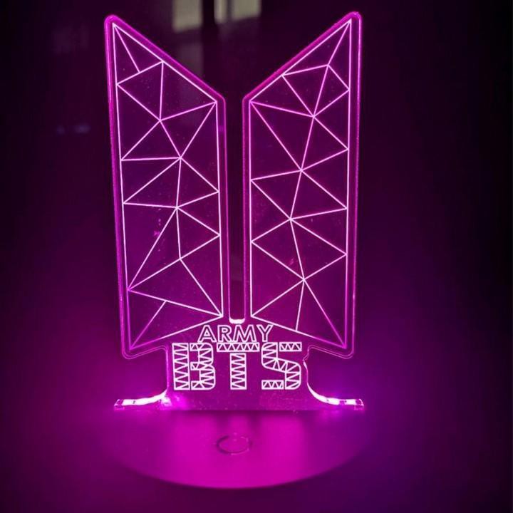 Đèn ngủ lightstick LYS BTS dạng phát sáng để bàn đổi 7 màu