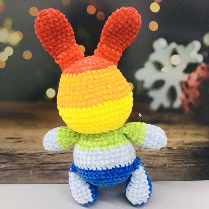 [CÓ SẴN] - Bearbrick - Móc khoá len handmade và chart