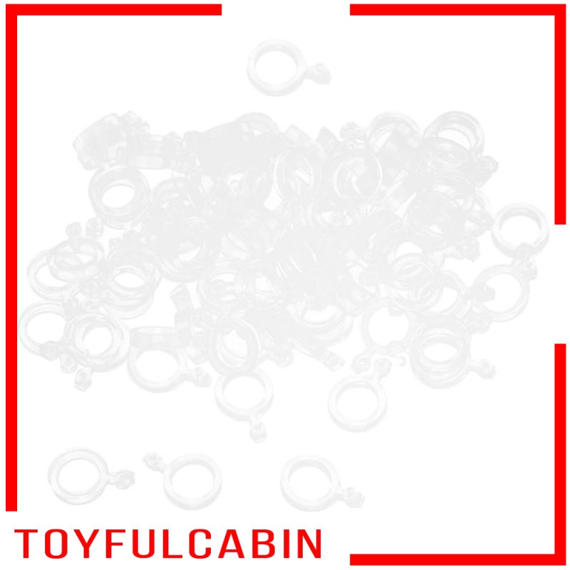 Set 100 Dây Cao Su Co Giãn 3 / 5 / 7mm Làm Phụ Kiện Câu Cá