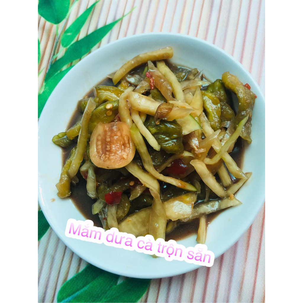 Mắm dưa, cà pháo nhà làm giòn rất giòn