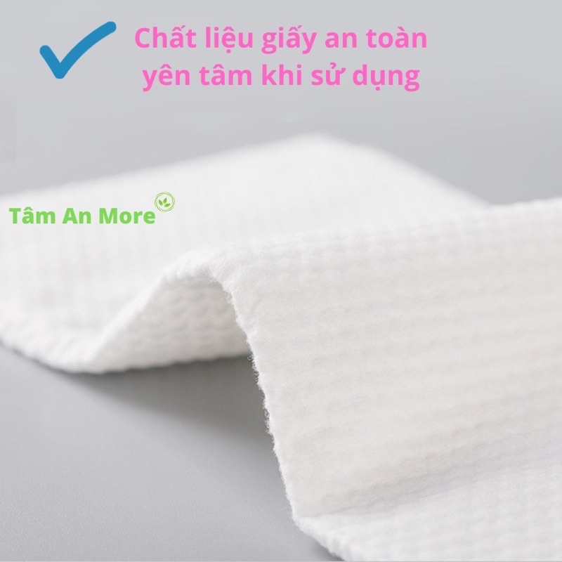 Khăn Tẩy Trang Đa Năng 1 Lần Khăn Mặt Khô Tẩy Trang Tiện Dụng Cotton Nội Địa Trung