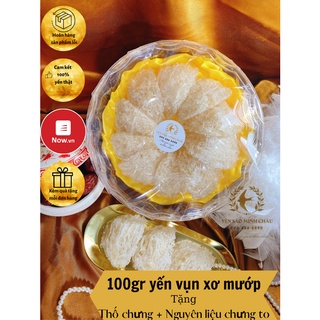 Yến Sào Vụn Xơ Mướp Tinh Chế 100gr thố chưng yến + Nguyên Liệu Chưng cao