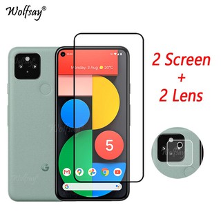 Kính Cường Lực 4 Trong 1 Bảo Vệ Toàn Màn Hình Cho Google Pixel 5 Google Pixel 5