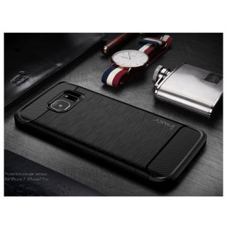 Ốp lưng J5 prime J7 prime Ipaky Rugged Armor nhựa dẻo lưng phay xướctặng 1 miếng dán carbon theo máy