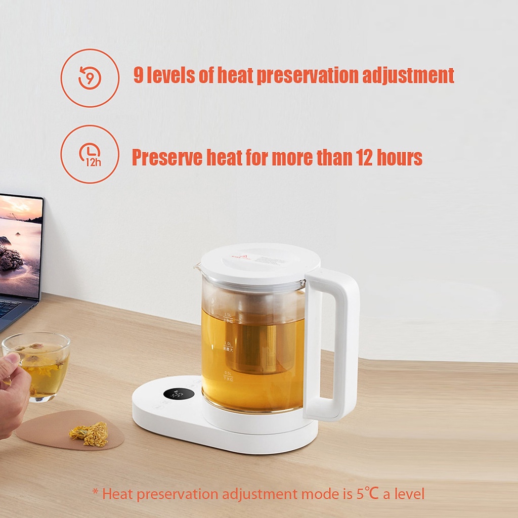 Ấm Điện Đun Nước Pha Trà Đa Năng Thông Minh Xiaomi Mijia MYSH0E1ACM - Kết Nối Không Dây Nhiều Chế Độ