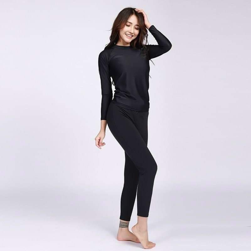 Bikini đồ đi bơi quần dài + áo dài tay kín đáo VY BIKINI MN01