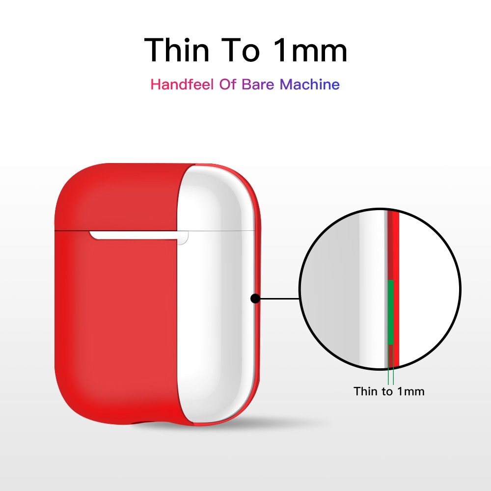 Vỏ Bảo vệ Hộp Sạc HdoorLink Cho Tai Nghe Iphone Airpods 1 / 2 Kèm Móc Khóa