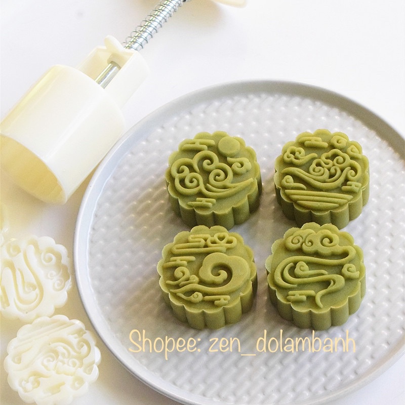 Khuôn trung thu 50g mây 4 mặt