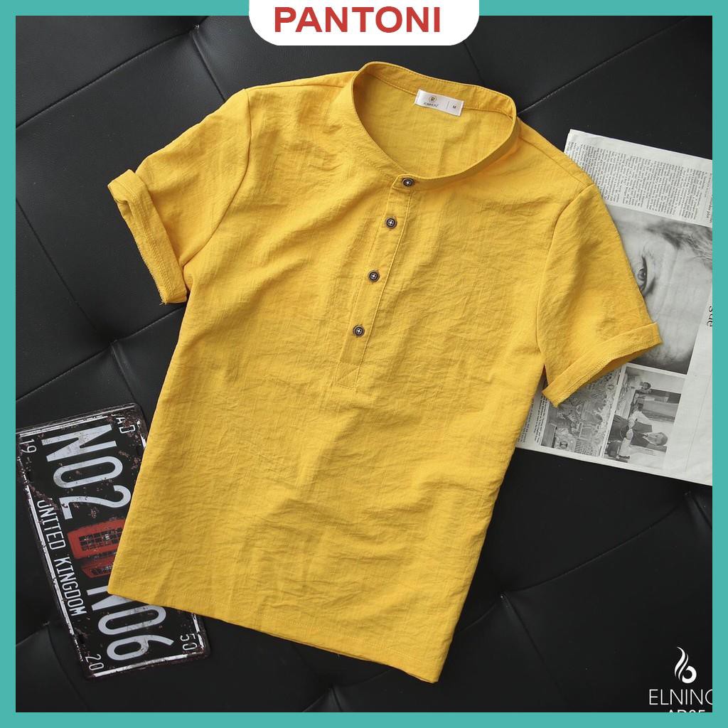 Áo đũi nam cộc tay cổ tàu, chất đũi Thái, form chuẩn mặc mát lạnh, loại dày đẹp hàng hot trend 2021 | BigBuy360 - bigbuy360.vn