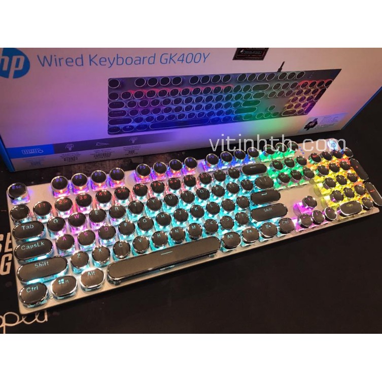 Bàn phím Gaming Cơ Wired HP GK400Y /  SUNROSE T620 Led RGB Blue switch nhiều hiệu ứng chính hãng - vitinhth | BigBuy360 - bigbuy360.vn