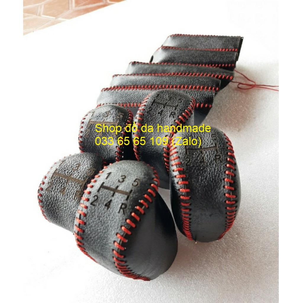 Bọc da cần số phanh tay xe Fiat siena số sàn bằng da bò, bảo hành 12 tháng, miễn phí ship