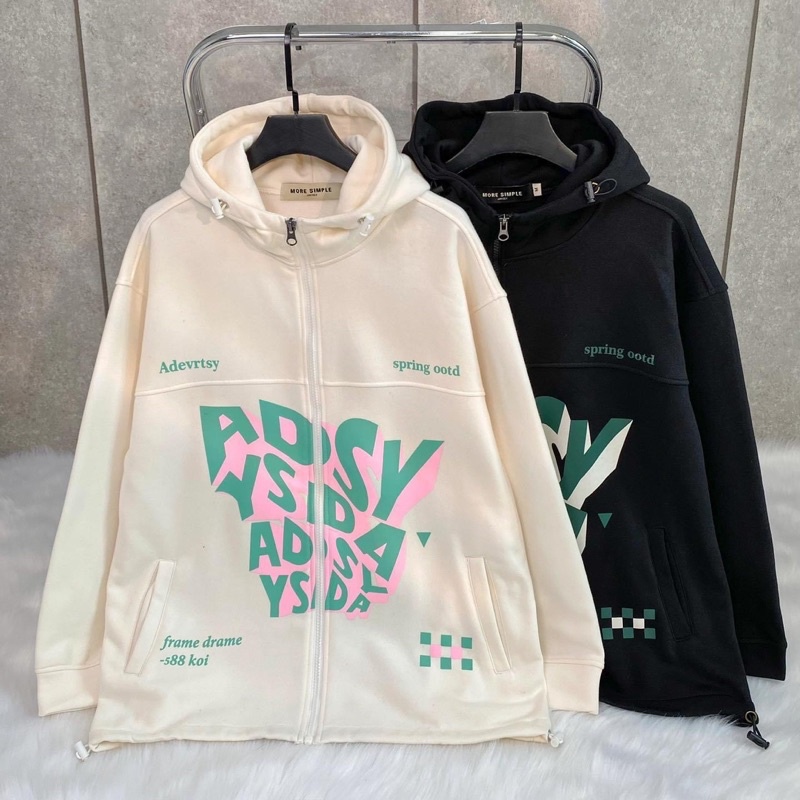 Áo Khoác Hoodie Form Rộng Unisex ZAZY Vải Nỉ Bông Dày Dặn - 84unisex