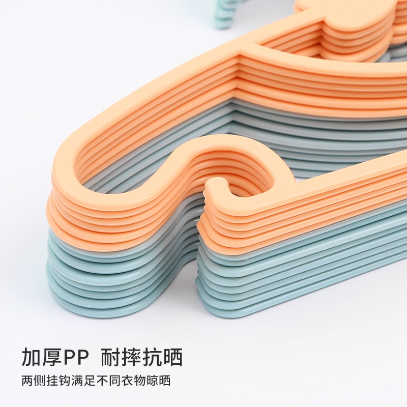 Móc Treo Quần Áo Em Bé Bằng Nhựa Dày Dặn In Họa Tiết Hoạt Hình Dễ Thương