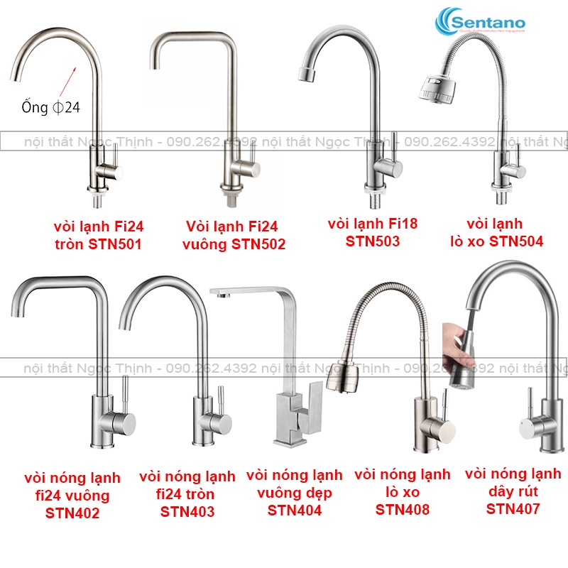 Combo chậu rửa chén đúc inox sus304 1 ngăn 50x45 cm kèm phân loại vòi rửa chén