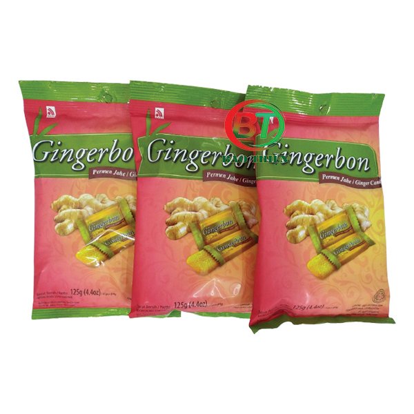 (2 vị) Kẹo gừng Gingerbon gói 125g