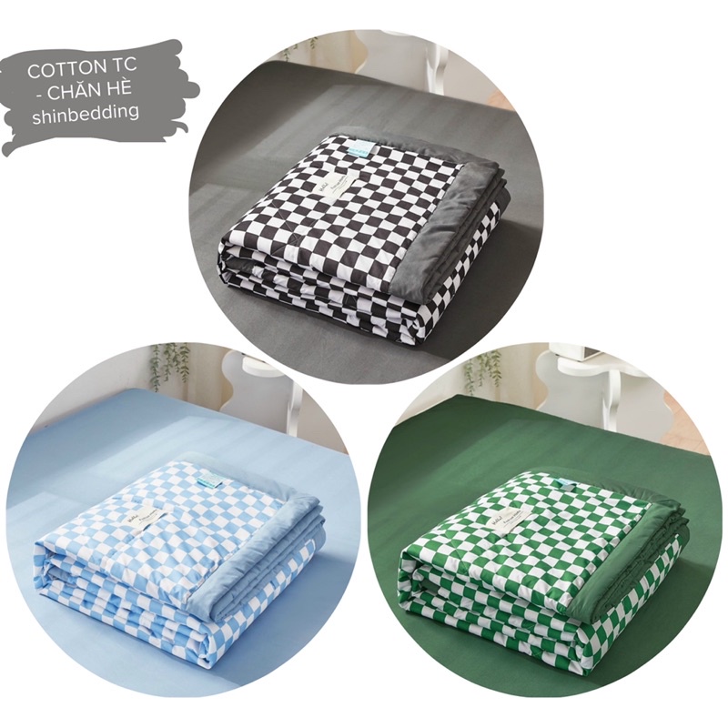 Set Chăn Ga Cotton Tc Chăn Chần Bông Mỏng, Chất Liệu Vải Mềm (shinbedding)