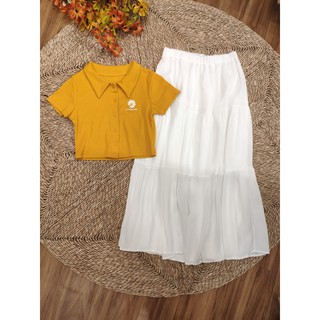 Áo Croptop Hoa Cúc