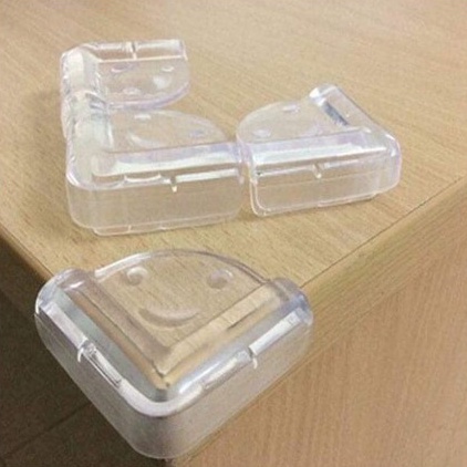 Bịt góc bàn silicon miếng bọc bàn ghế kình hình trong suốt kèm băng dính 3M chắc chắn, bảo vệ an toàn cho bé