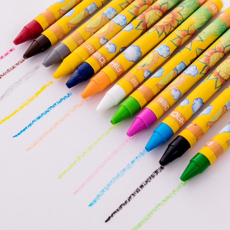 Bút sáp màu an toàn thích hợp cho bé và học sinh Happy Home