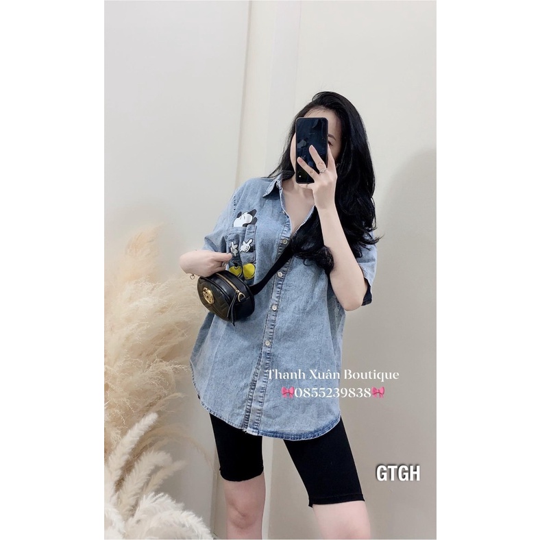Áo sơ mi bò demi MICKEY