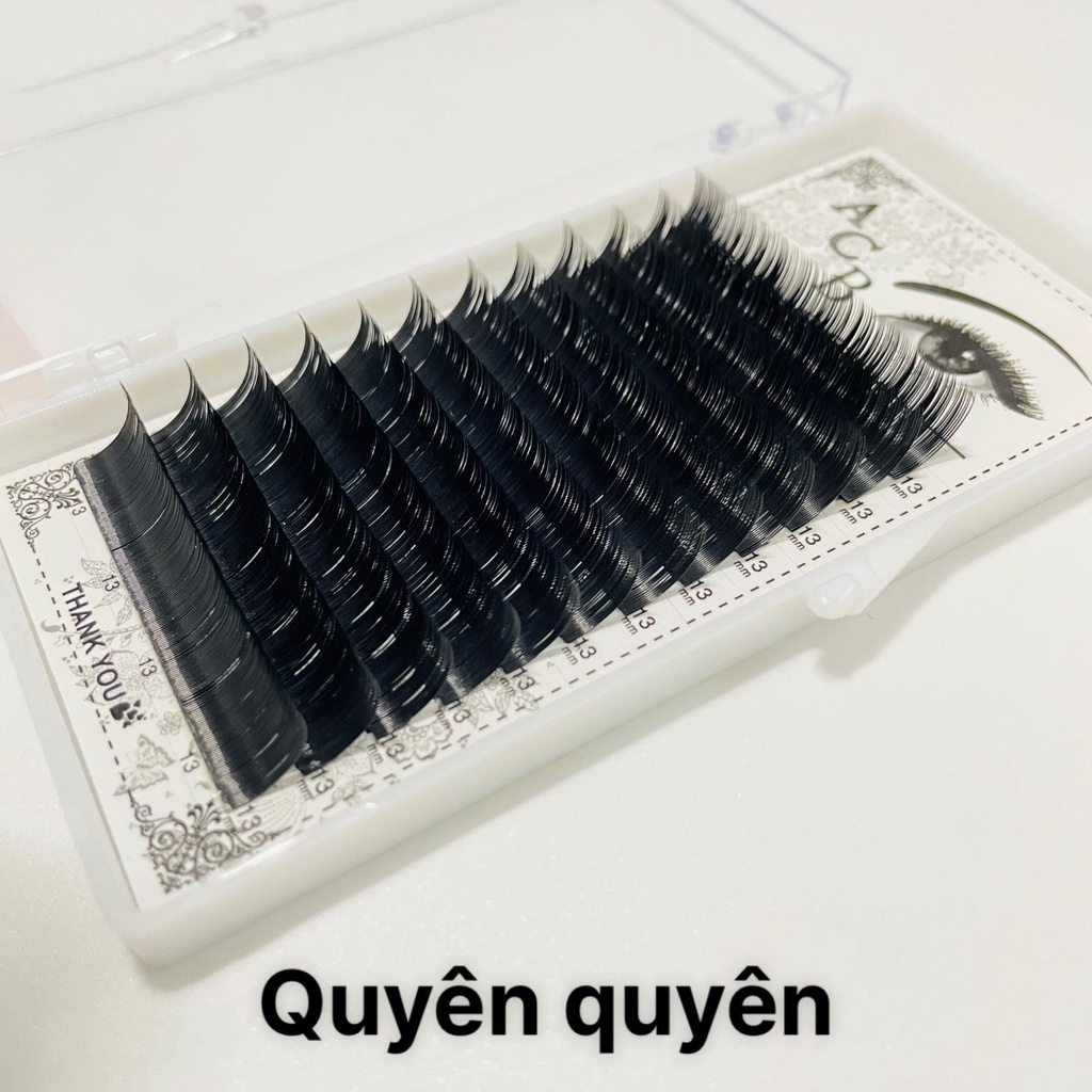mi khay ACB dày 0.18,0.20 độ cong C,D dùng nối volume, classic, tạo fan, dụng cụ nối mi_quyên quyên