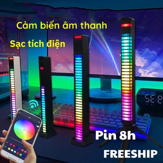 Đèn Led, Đèn Cảm Ứng Âm Thanh Nhấp Nháy Theo Nhạc, Thu Âm - KHO GIA DỤNG TRẦN PHÚ