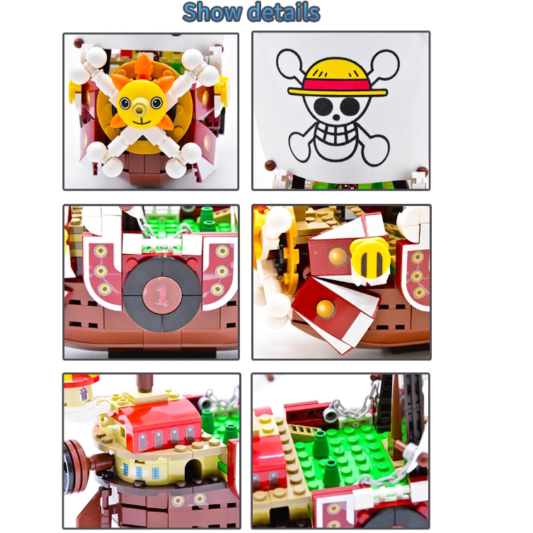 Sembo Sunny Pirate Ship Monkey Luffy One Piece Building Blocks Educational Children Toys Compatible with LEGO 6299