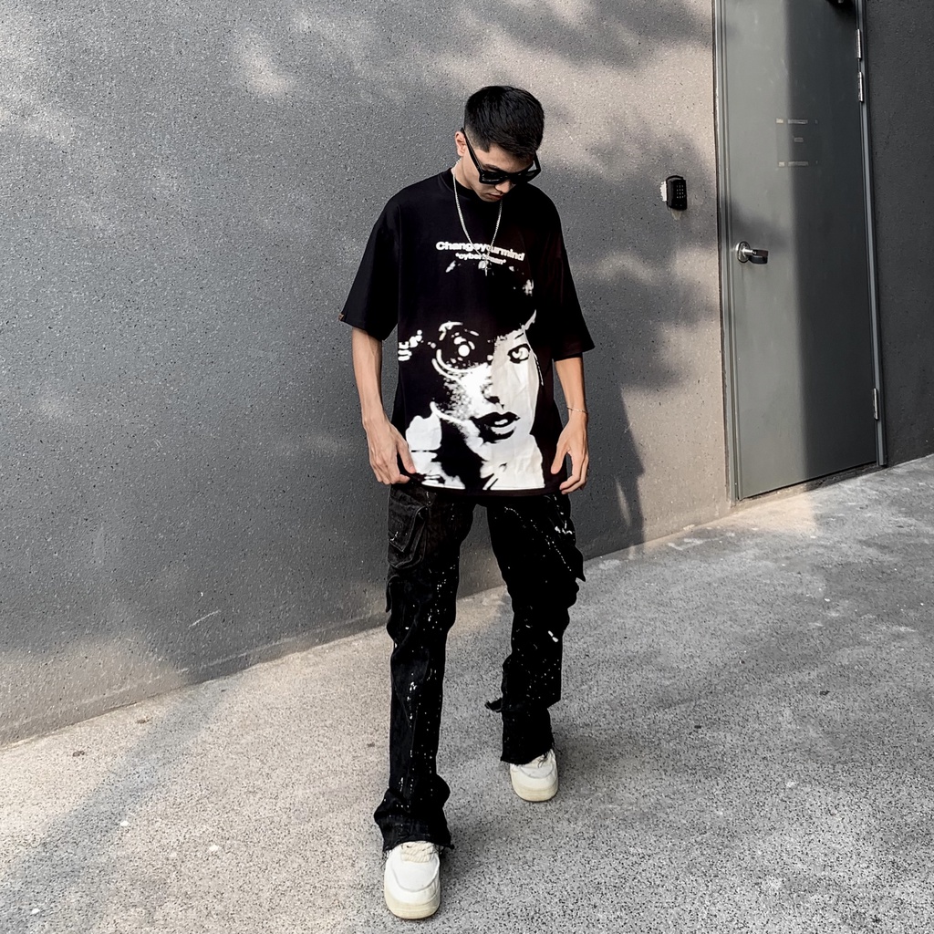CYBERHUMAN T-SHIRT Change Your Mind Form Oversize 100% cotton - Áo phông Local Brand chính hãng
