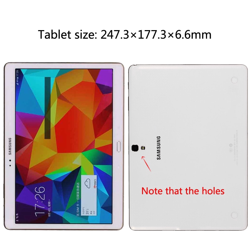 Ốp lưng da PU dành cho Samsung Galaxy Tab S T800 T805 10.5" Galaxy Tab S SM-T800