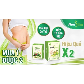 Kẹo Gôm Bưởi Giảm Cân Nen'Slim Hộp 8v tặng 8v detox