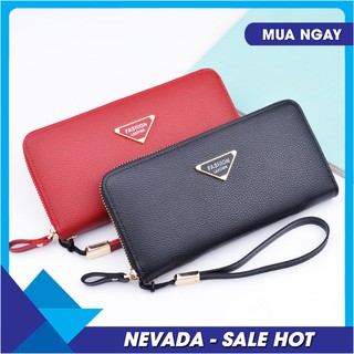 Ví nữ dài neda8218 - đen/đỏ 2 màu thời thượng