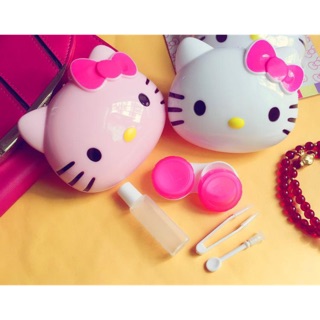 Hộp đựng kính áp tròng hello kitty
