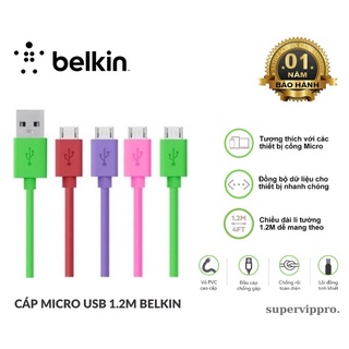 Cáp micro usb 1.2m belkin: