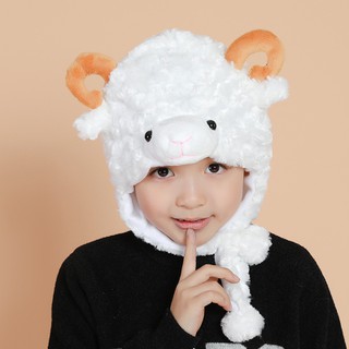Mũ len lông dạ đầu thú cưng (Mèo, Heo, Cừu, Cá heo, Thỏ, Sư tử, Ếch) đáng yêu