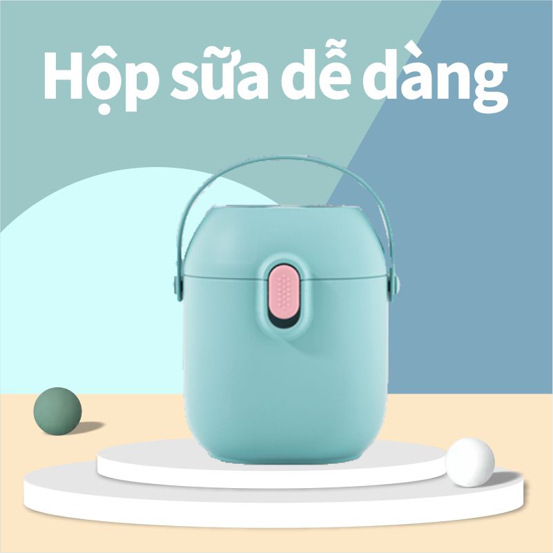 Hộp Đựng Sữa Bột Khép Kín, Chống Ẩm , Thuận Tiện Mang Theo Cho Bé