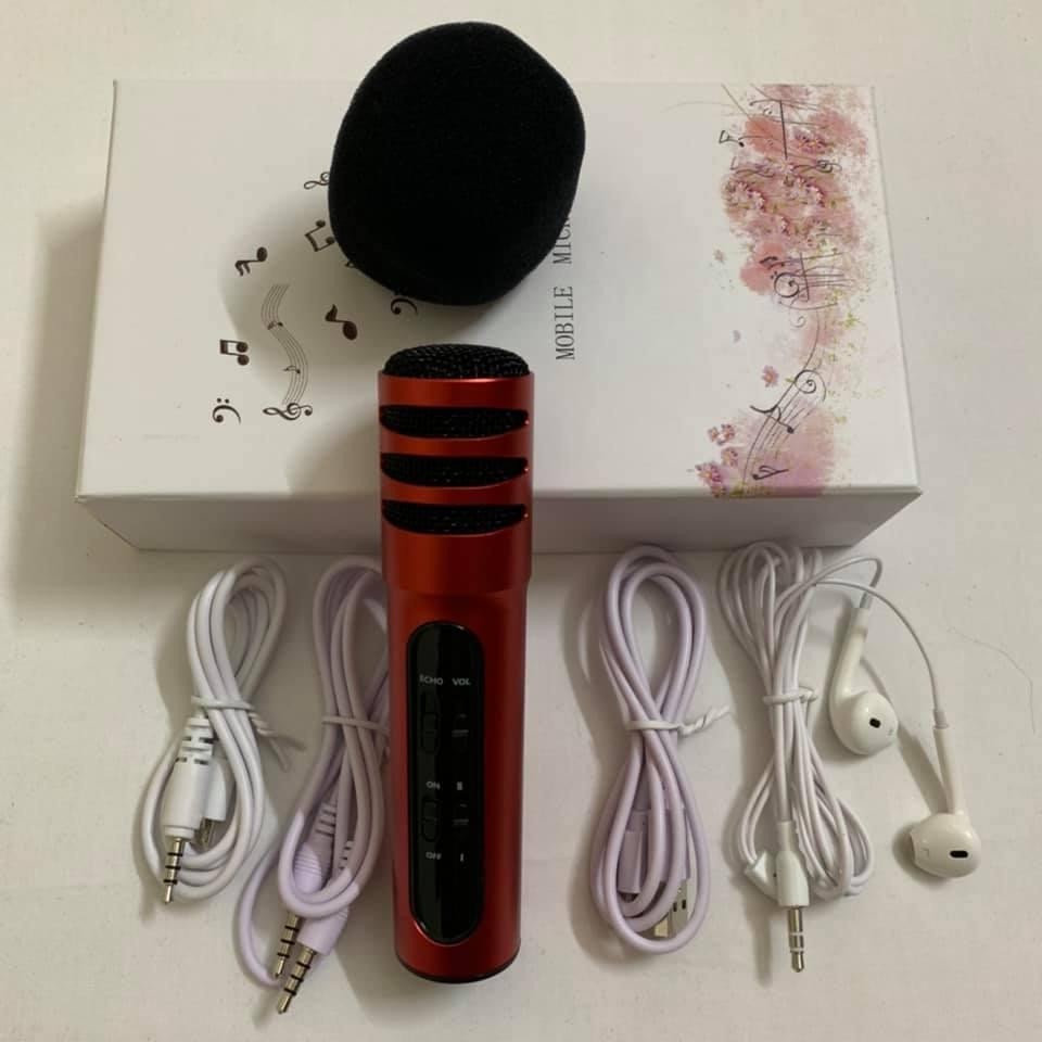 [Mã ELHACE giảm 4% đơn 300K] Mic thu âm C7 trên điện thoại, laptop, ipad - Micro karaoke, livestream hay