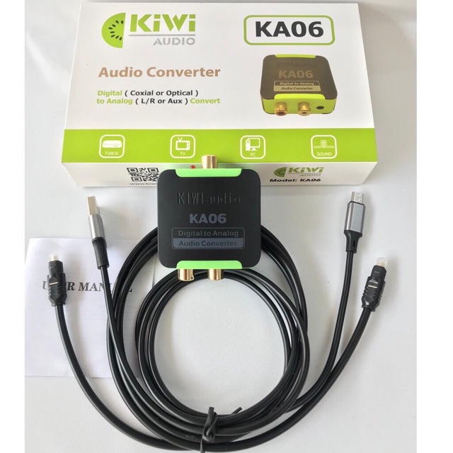 BỘ CHUYỂN ĐỔI ÂM THANH KIWI DIGITAL SANG ANALOG KA – 06 CAO CẤP