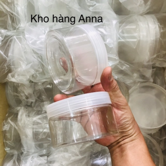 SET 50 hủ nhựa trong suốt có nắp lót 200g / 250gr - HỦ hấp dầu đựng chiết Mỹ phẩm chiết kem