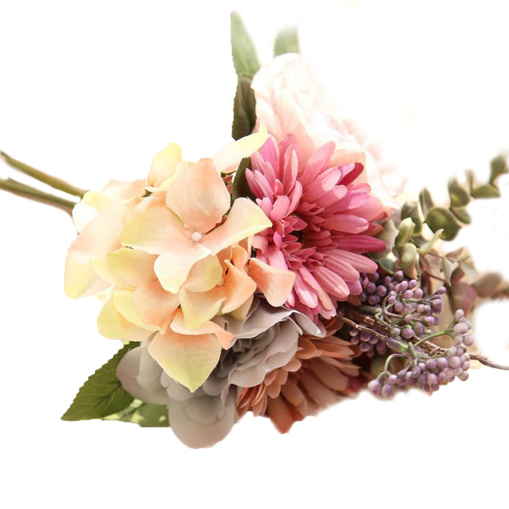 Bó hoa cúc gerbera giả bằng lụa trang trí đẹp mắt